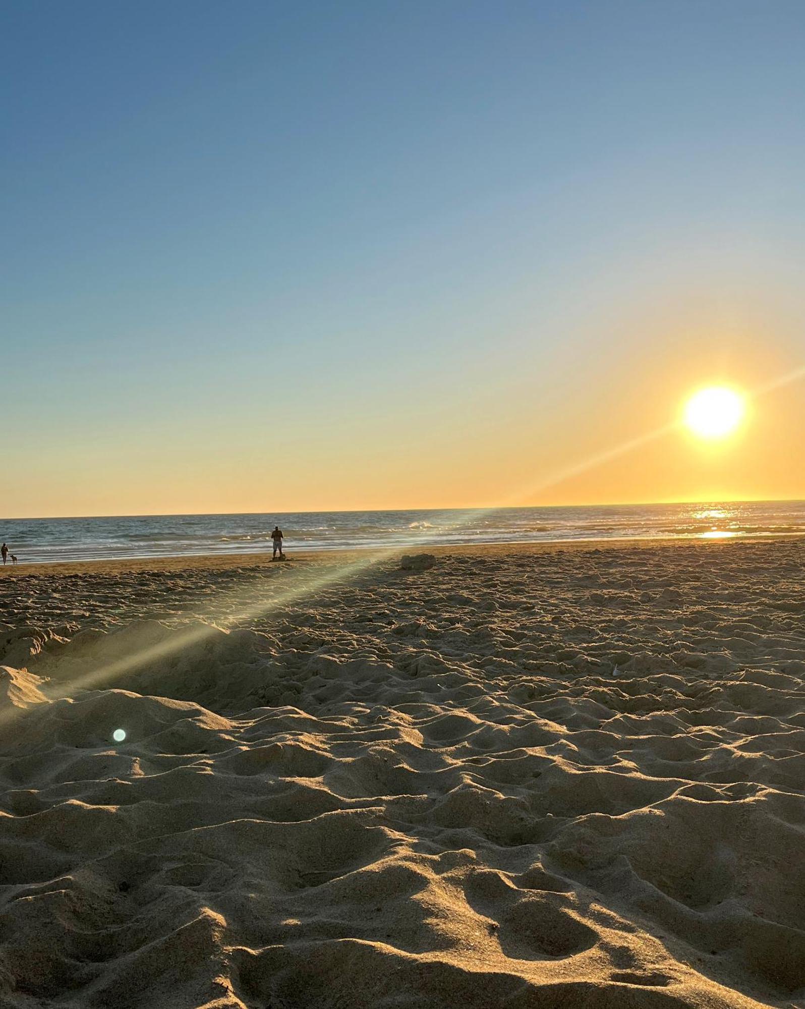 Sunset Victoria Beach Cadiz Luaran gambar